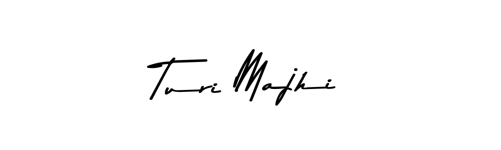 How to make Turi Majhi name signature. Use Asem Kandis PERSONAL USE style for creating short signs online. This is the latest handwritten sign. Turi Majhi signature style 9 images and pictures png