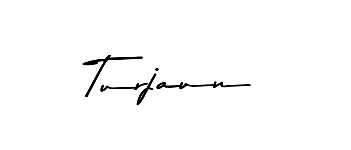 Make a beautiful signature design for name Turjaun. Use this online signature maker to create a handwritten signature for free. Turjaun signature style 9 images and pictures png