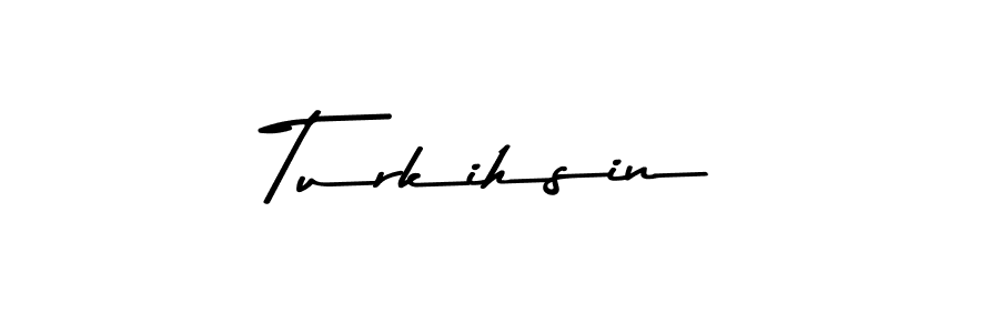 You should practise on your own different ways (Asem Kandis PERSONAL USE) to write your name (Turkihsin) in signature. don't let someone else do it for you. Turkihsin signature style 9 images and pictures png