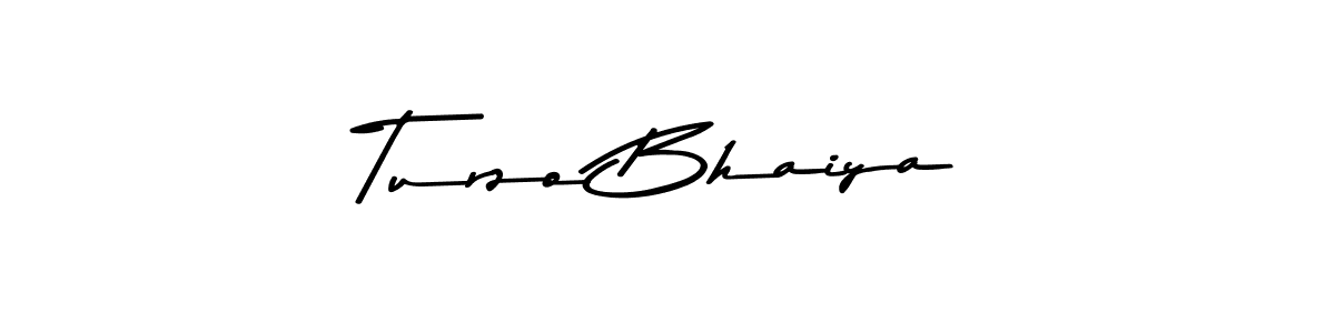 Use a signature maker to create a handwritten signature online. With this signature software, you can design (Asem Kandis PERSONAL USE) your own signature for name Turzo Bhaiya. Turzo Bhaiya signature style 9 images and pictures png