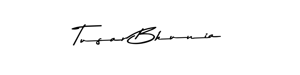 How to make Tusar Bhunia signature? Asem Kandis PERSONAL USE is a professional autograph style. Create handwritten signature for Tusar Bhunia name. Tusar Bhunia signature style 9 images and pictures png