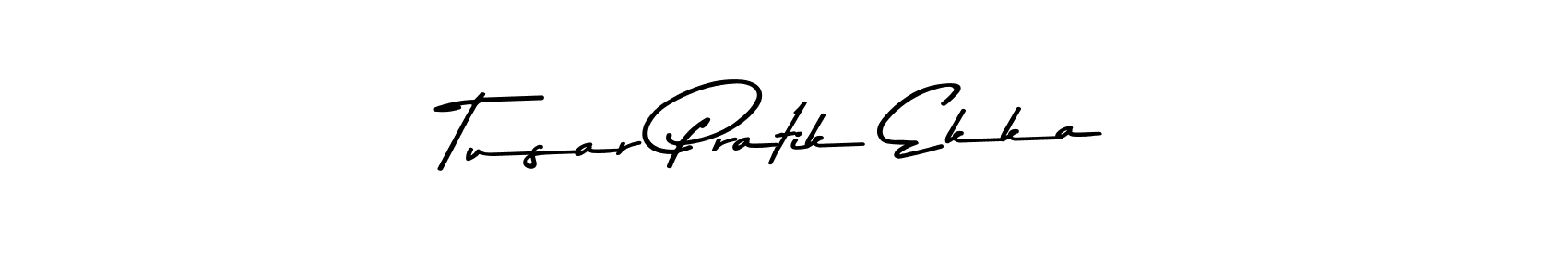 The best way (Asem Kandis PERSONAL USE) to make a short signature is to pick only two or three words in your name. The name Tusar Pratik Ekka include a total of six letters. For converting this name. Tusar Pratik Ekka signature style 9 images and pictures png