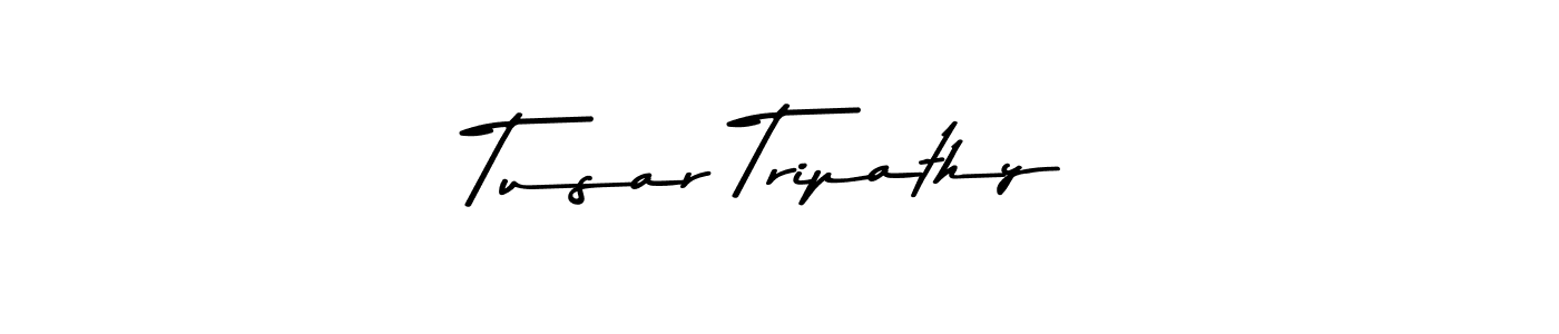 Make a beautiful signature design for name Tusar Tripathy. With this signature (Asem Kandis PERSONAL USE) style, you can create a handwritten signature for free. Tusar Tripathy signature style 9 images and pictures png