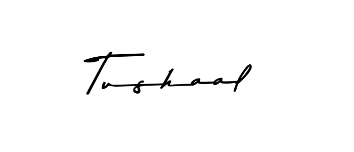 The best way (Asem Kandis PERSONAL USE) to make a short signature is to pick only two or three words in your name. The name Tushaal include a total of six letters. For converting this name. Tushaal signature style 9 images and pictures png