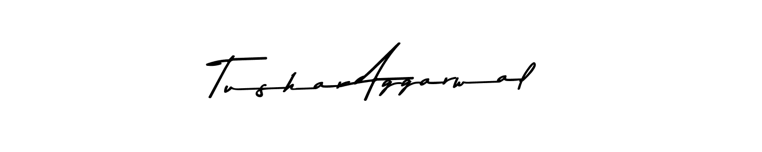 You should practise on your own different ways (Asem Kandis PERSONAL USE) to write your name (Tushar Aggarwal) in signature. don't let someone else do it for you. Tushar Aggarwal signature style 9 images and pictures png