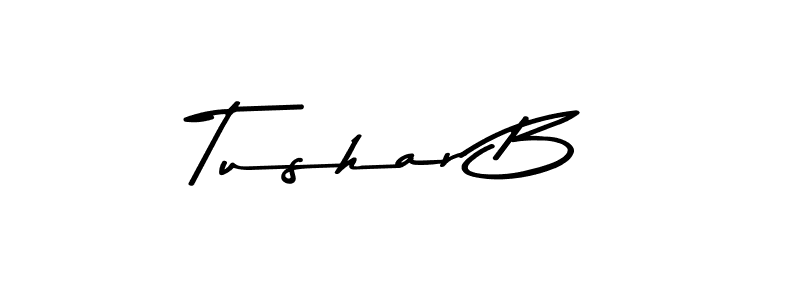 Use a signature maker to create a handwritten signature online. With this signature software, you can design (Asem Kandis PERSONAL USE) your own signature for name Tushar B. Tushar B signature style 9 images and pictures png