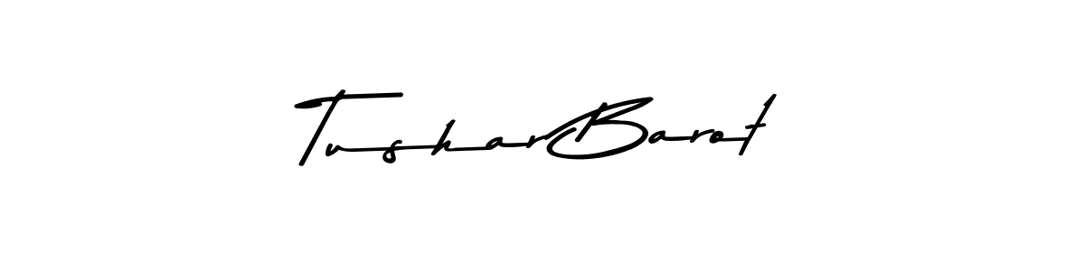Similarly Asem Kandis PERSONAL USE is the best handwritten signature design. Signature creator online .You can use it as an online autograph creator for name Tushar Barot. Tushar Barot signature style 9 images and pictures png