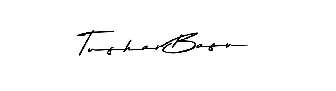 Make a beautiful signature design for name Tushar Basu. With this signature (Asem Kandis PERSONAL USE) style, you can create a handwritten signature for free. Tushar Basu signature style 9 images and pictures png