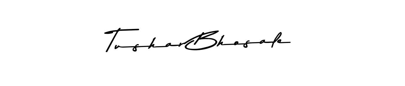 Make a beautiful signature design for name Tushar Bhosale. With this signature (Asem Kandis PERSONAL USE) style, you can create a handwritten signature for free. Tushar Bhosale signature style 9 images and pictures png