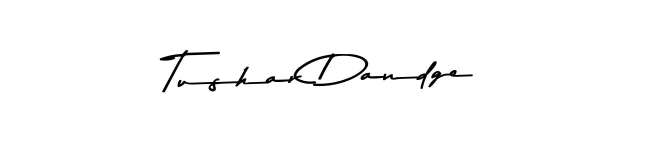 Also You can easily find your signature by using the search form. We will create Tushar Dandge name handwritten signature images for you free of cost using Asem Kandis PERSONAL USE sign style. Tushar Dandge signature style 9 images and pictures png