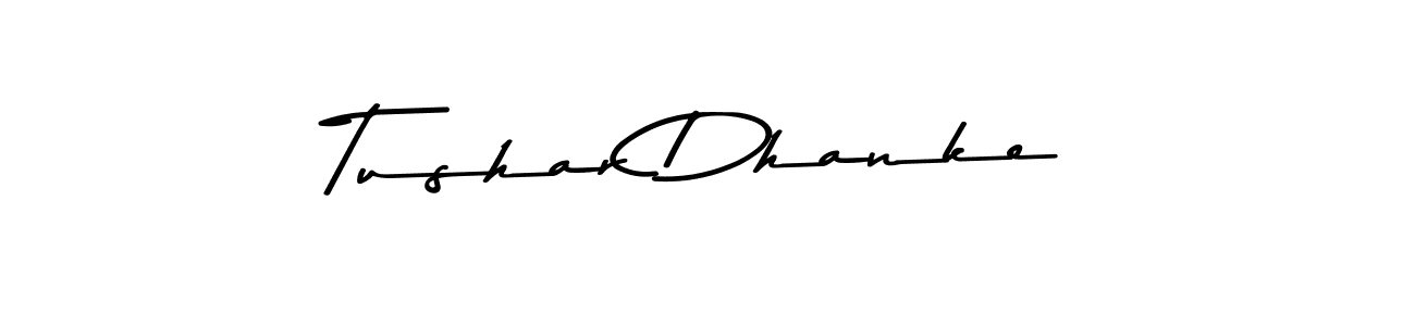 Asem Kandis PERSONAL USE is a professional signature style that is perfect for those who want to add a touch of class to their signature. It is also a great choice for those who want to make their signature more unique. Get Tushar Dhanke name to fancy signature for free. Tushar Dhanke signature style 9 images and pictures png