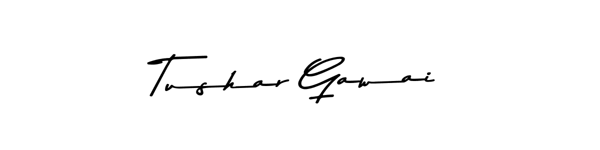 How to make Tushar Gawai signature? Asem Kandis PERSONAL USE is a professional autograph style. Create handwritten signature for Tushar Gawai name. Tushar Gawai signature style 9 images and pictures png