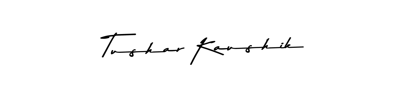 Design your own signature with our free online signature maker. With this signature software, you can create a handwritten (Asem Kandis PERSONAL USE) signature for name Tushar Kaushik. Tushar Kaushik signature style 9 images and pictures png