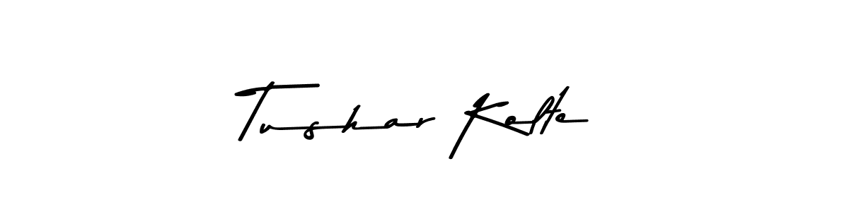 if you are searching for the best signature style for your name Tushar Kolte. so please give up your signature search. here we have designed multiple signature styles  using Asem Kandis PERSONAL USE. Tushar Kolte signature style 9 images and pictures png