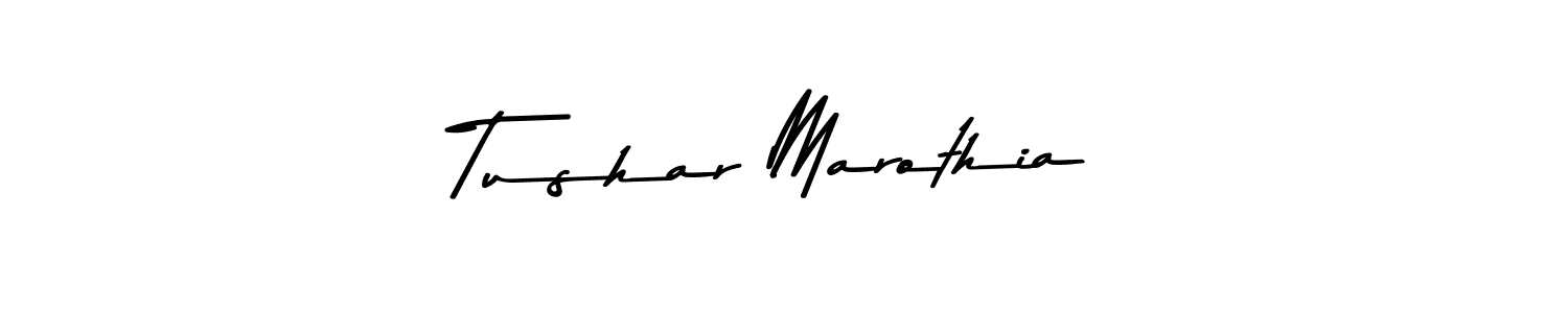 Design your own signature with our free online signature maker. With this signature software, you can create a handwritten (Asem Kandis PERSONAL USE) signature for name Tushar Marothia. Tushar Marothia signature style 9 images and pictures png