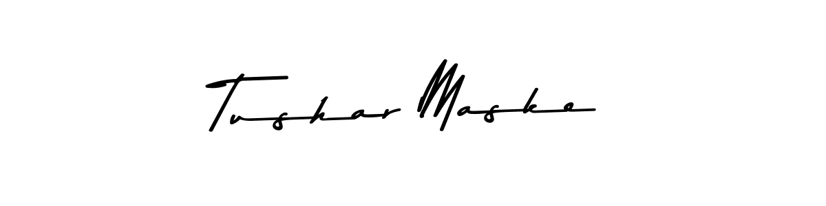 You should practise on your own different ways (Asem Kandis PERSONAL USE) to write your name (Tushar Maske) in signature. don't let someone else do it for you. Tushar Maske signature style 9 images and pictures png