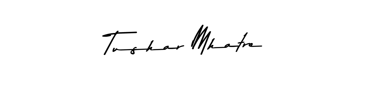 How to make Tushar Mhatre name signature. Use Asem Kandis PERSONAL USE style for creating short signs online. This is the latest handwritten sign. Tushar Mhatre signature style 9 images and pictures png