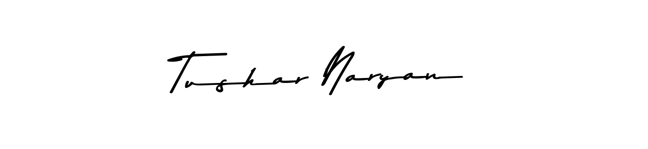 Also You can easily find your signature by using the search form. We will create Tushar Naryan name handwritten signature images for you free of cost using Asem Kandis PERSONAL USE sign style. Tushar Naryan signature style 9 images and pictures png