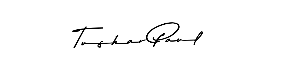 How to make Tushar Paul name signature. Use Asem Kandis PERSONAL USE style for creating short signs online. This is the latest handwritten sign. Tushar Paul signature style 9 images and pictures png