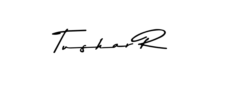 How to Draw Tushar R signature style? Asem Kandis PERSONAL USE is a latest design signature styles for name Tushar R. Tushar R signature style 9 images and pictures png