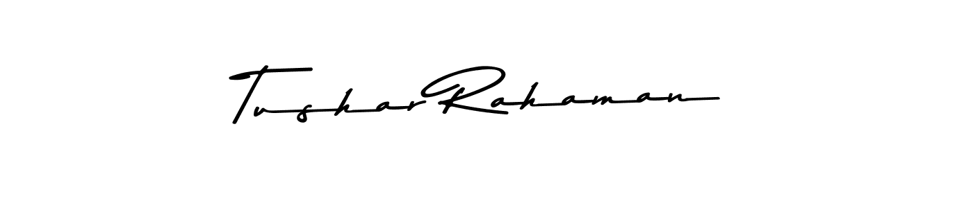 This is the best signature style for the Tushar Rahaman name. Also you like these signature font (Asem Kandis PERSONAL USE). Mix name signature. Tushar Rahaman signature style 9 images and pictures png