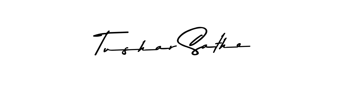 Make a beautiful signature design for name Tushar Sathe. Use this online signature maker to create a handwritten signature for free. Tushar Sathe signature style 9 images and pictures png