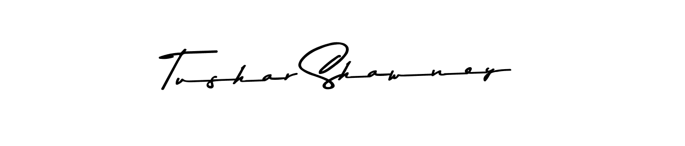 Make a beautiful signature design for name Tushar Shawney. With this signature (Asem Kandis PERSONAL USE) style, you can create a handwritten signature for free. Tushar Shawney signature style 9 images and pictures png