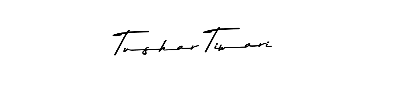 How to make Tushar Tiwari name signature. Use Asem Kandis PERSONAL USE style for creating short signs online. This is the latest handwritten sign. Tushar Tiwari signature style 9 images and pictures png