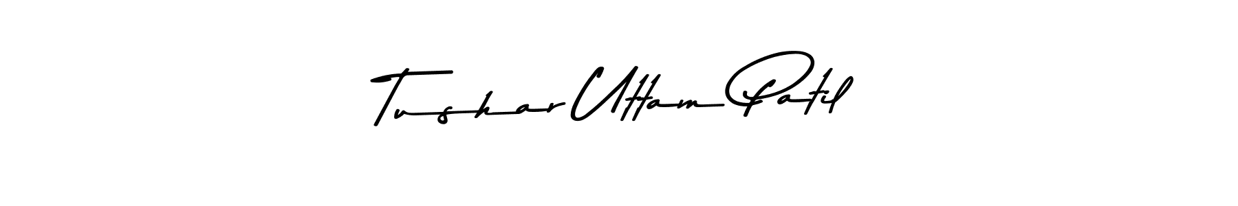 How to make Tushar Uttam Patil name signature. Use Asem Kandis PERSONAL USE style for creating short signs online. This is the latest handwritten sign. Tushar Uttam Patil signature style 9 images and pictures png