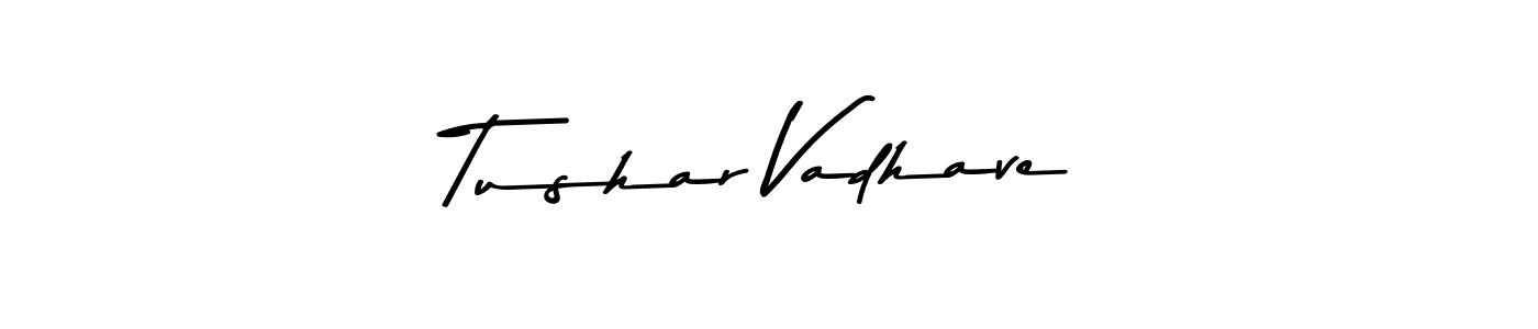 Similarly Asem Kandis PERSONAL USE is the best handwritten signature design. Signature creator online .You can use it as an online autograph creator for name Tushar Vadhave. Tushar Vadhave signature style 9 images and pictures png