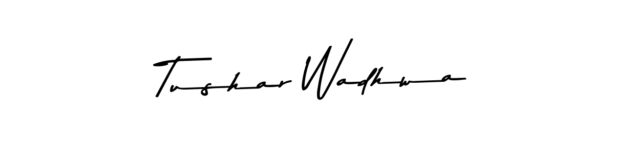 This is the best signature style for the Tushar Wadhwa name. Also you like these signature font (Asem Kandis PERSONAL USE). Mix name signature. Tushar Wadhwa signature style 9 images and pictures png