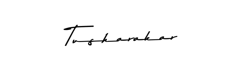 How to make Tusharakar name signature. Use Asem Kandis PERSONAL USE style for creating short signs online. This is the latest handwritten sign. Tusharakar signature style 9 images and pictures png