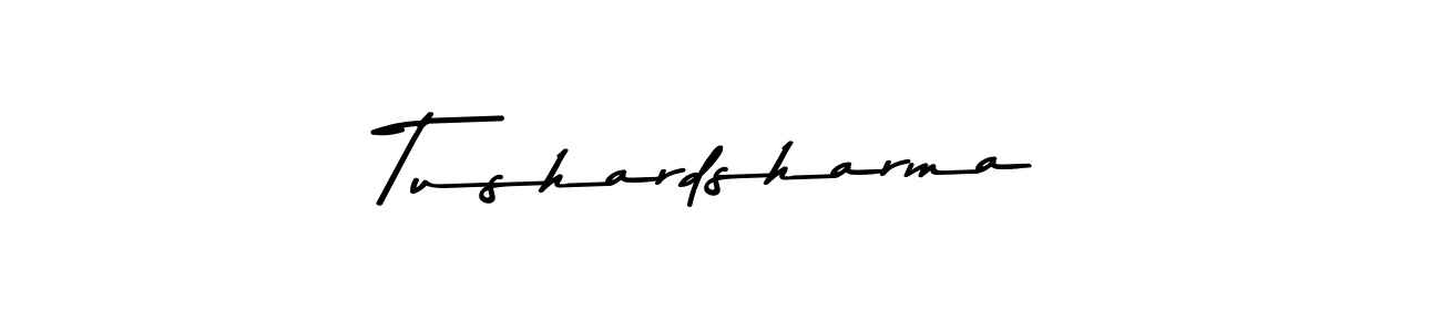 How to make Tushardsharma signature? Asem Kandis PERSONAL USE is a professional autograph style. Create handwritten signature for Tushardsharma name. Tushardsharma signature style 9 images and pictures png