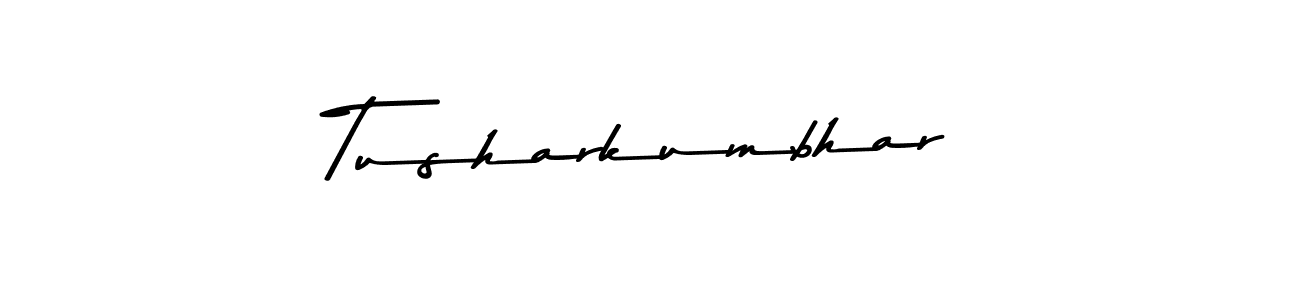 How to make Tusharkumbhar name signature. Use Asem Kandis PERSONAL USE style for creating short signs online. This is the latest handwritten sign. Tusharkumbhar signature style 9 images and pictures png
