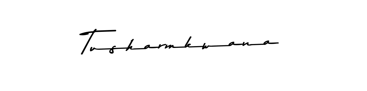 How to make Tusharmkwana name signature. Use Asem Kandis PERSONAL USE style for creating short signs online. This is the latest handwritten sign. Tusharmkwana signature style 9 images and pictures png