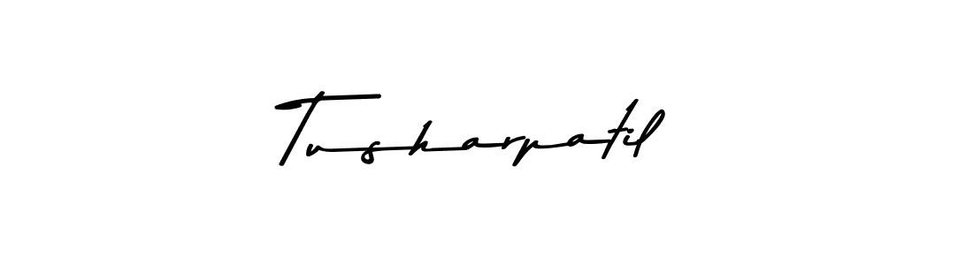 Make a beautiful signature design for name Tusharpatil. With this signature (Asem Kandis PERSONAL USE) style, you can create a handwritten signature for free. Tusharpatil signature style 9 images and pictures png