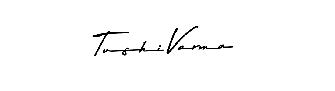 Make a beautiful signature design for name Tushi Varma. With this signature (Asem Kandis PERSONAL USE) style, you can create a handwritten signature for free. Tushi Varma signature style 9 images and pictures png
