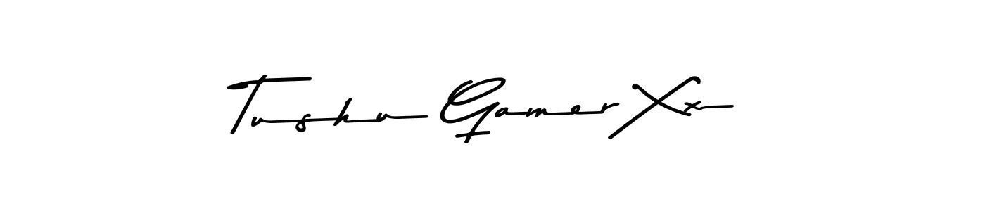 Tushu Gamer Xx stylish signature style. Best Handwritten Sign (Asem Kandis PERSONAL USE) for my name. Handwritten Signature Collection Ideas for my name Tushu Gamer Xx. Tushu Gamer Xx signature style 9 images and pictures png