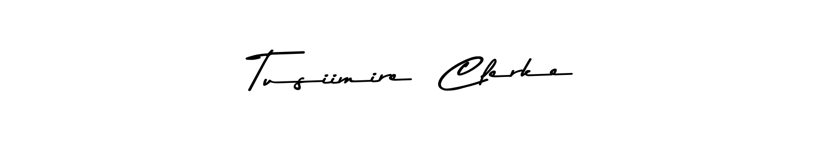 You should practise on your own different ways (Asem Kandis PERSONAL USE) to write your name (Tusiimire  Clerke) in signature. don't let someone else do it for you. Tusiimire  Clerke signature style 9 images and pictures png