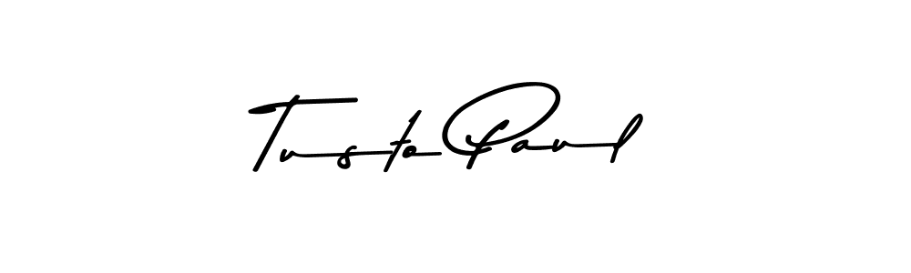 How to make Tusto Paul signature? Asem Kandis PERSONAL USE is a professional autograph style. Create handwritten signature for Tusto Paul name. Tusto Paul signature style 9 images and pictures png