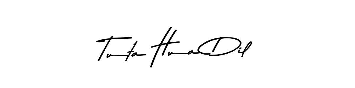 Use a signature maker to create a handwritten signature online. With this signature software, you can design (Asem Kandis PERSONAL USE) your own signature for name Tuta Hua Dil. Tuta Hua Dil signature style 9 images and pictures png