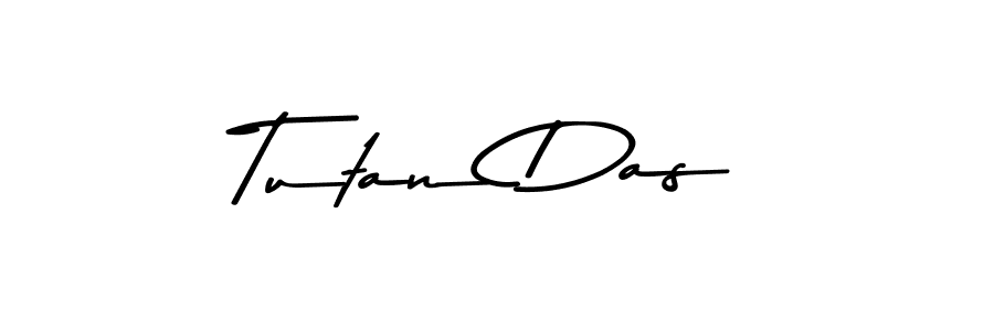 Create a beautiful signature design for name Tutan Das. With this signature (Asem Kandis PERSONAL USE) fonts, you can make a handwritten signature for free. Tutan Das signature style 9 images and pictures png