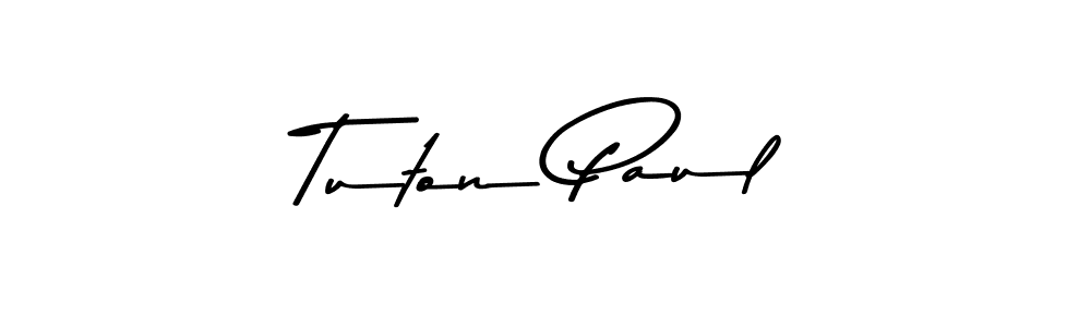 Design your own signature with our free online signature maker. With this signature software, you can create a handwritten (Asem Kandis PERSONAL USE) signature for name Tuton Paul. Tuton Paul signature style 9 images and pictures png