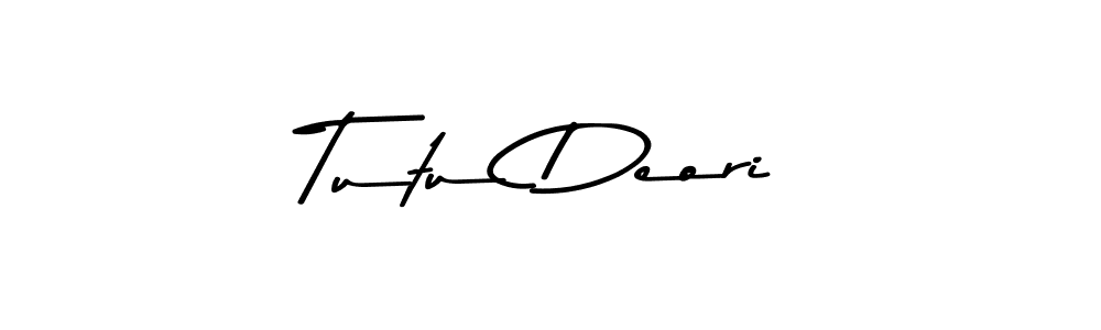 Tutu Deori stylish signature style. Best Handwritten Sign (Asem Kandis PERSONAL USE) for my name. Handwritten Signature Collection Ideas for my name Tutu Deori. Tutu Deori signature style 9 images and pictures png