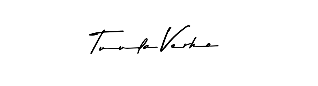 Tuula Verho stylish signature style. Best Handwritten Sign (Asem Kandis PERSONAL USE) for my name. Handwritten Signature Collection Ideas for my name Tuula Verho. Tuula Verho signature style 9 images and pictures png