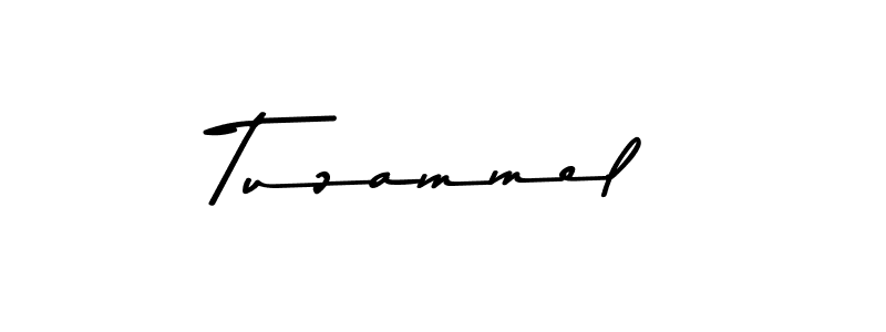 How to make Tuzammel name signature. Use Asem Kandis PERSONAL USE style for creating short signs online. This is the latest handwritten sign. Tuzammel signature style 9 images and pictures png