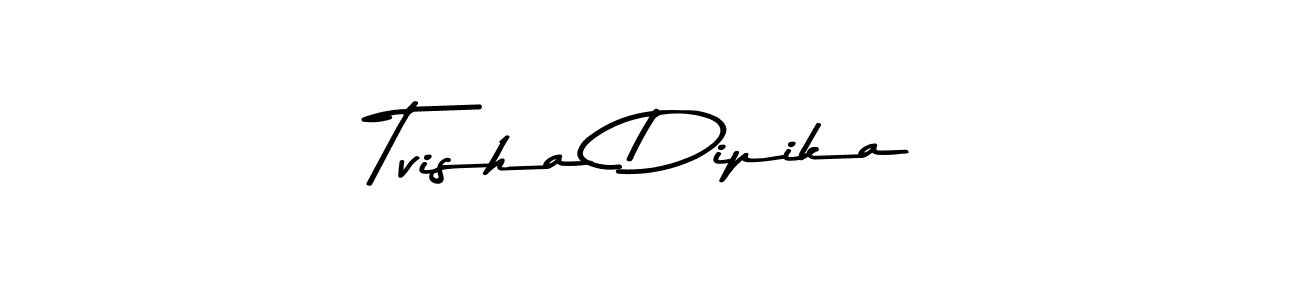 See photos of Tvisha Dipika official signature by Spectra . Check more albums & portfolios. Read reviews & check more about Asem Kandis PERSONAL USE font. Tvisha Dipika signature style 9 images and pictures png