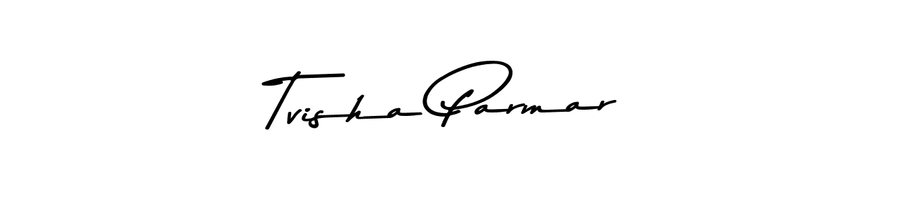The best way (Asem Kandis PERSONAL USE) to make a short signature is to pick only two or three words in your name. The name Tvisha Parmar include a total of six letters. For converting this name. Tvisha Parmar signature style 9 images and pictures png