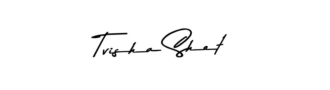 Design your own signature with our free online signature maker. With this signature software, you can create a handwritten (Asem Kandis PERSONAL USE) signature for name Tvisha Shet. Tvisha Shet signature style 9 images and pictures png