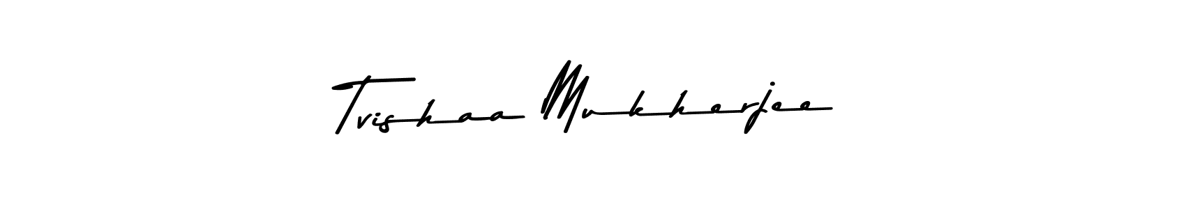 if you are searching for the best signature style for your name Tvishaa Mukherjee. so please give up your signature search. here we have designed multiple signature styles  using Asem Kandis PERSONAL USE. Tvishaa Mukherjee signature style 9 images and pictures png